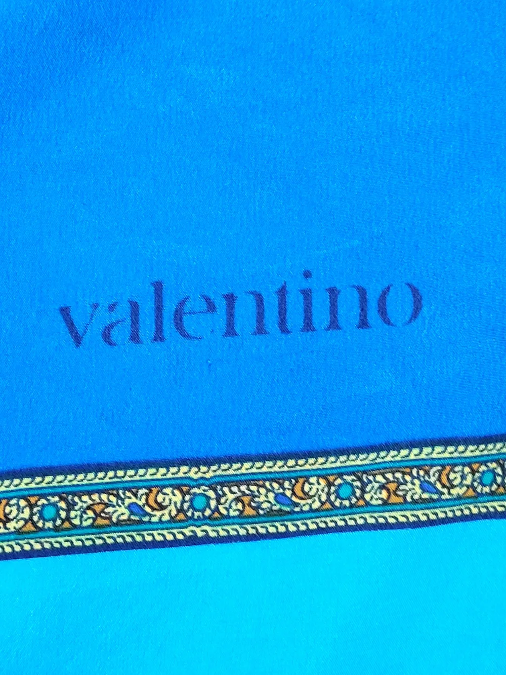 Vintage VALENTINO for STRATOS Italian Pure Silk Ombre Design Multi Color Scarf